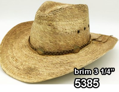 Burnt Palm Straw Hat