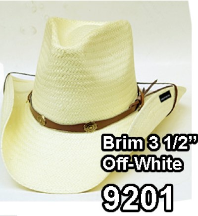 Off White Straw Hat