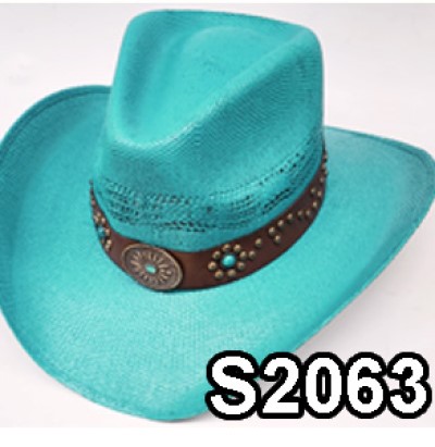 Sky Blue Straw Hat